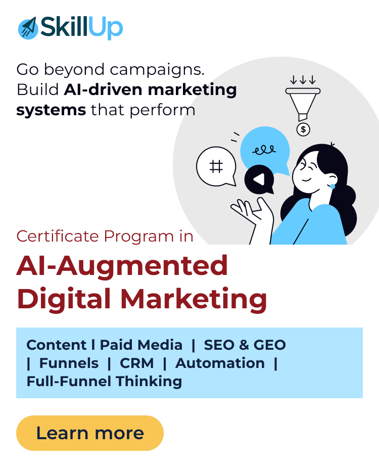 Certificate program in AI-Augmented Digital Marketing