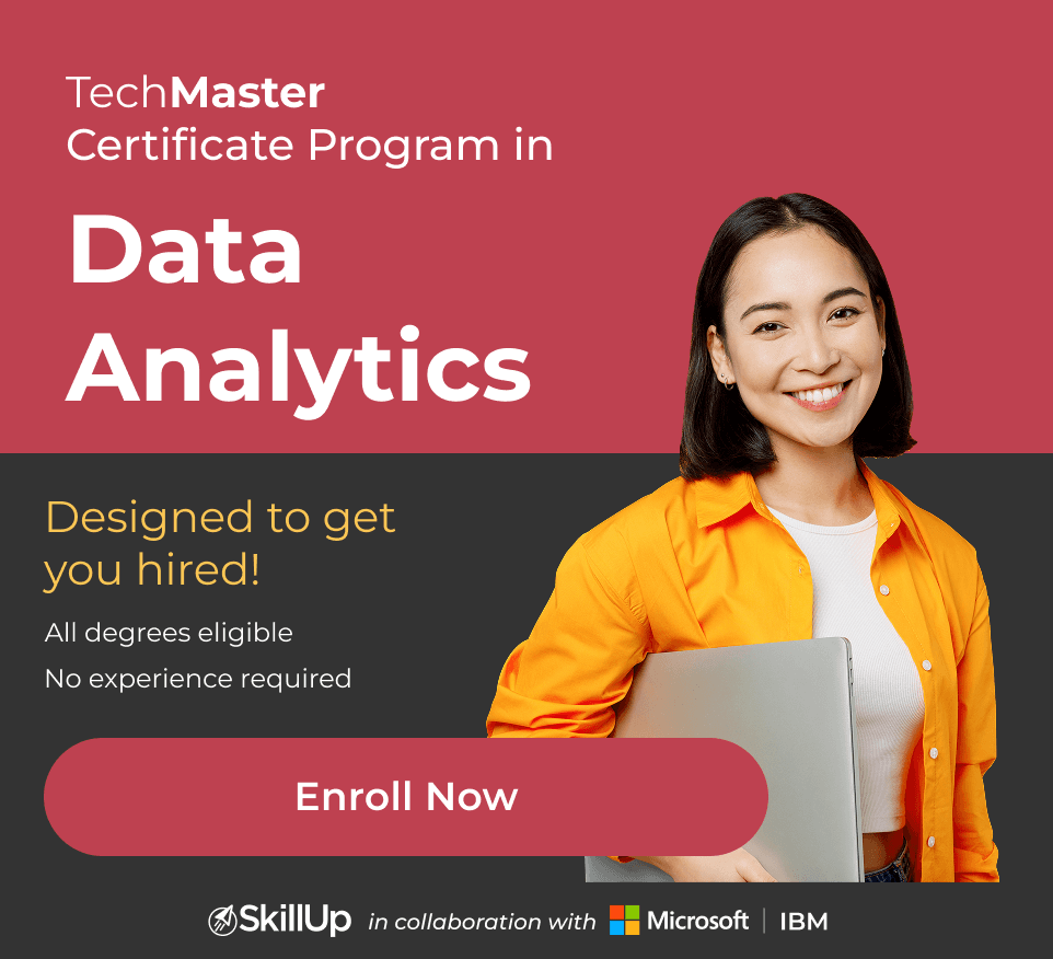 TechMaster Certificate Program in Data Analytics