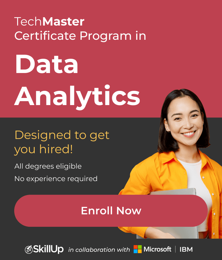 TechMaster Certificate Program in Data Analytics